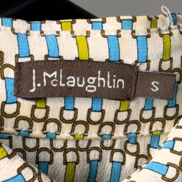 J. McLaughlin Silk Monogram Top - Picture 3 of 4